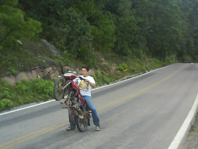 033 Durango To Mazatlan Wheelie 27th Sept 2010.jpg